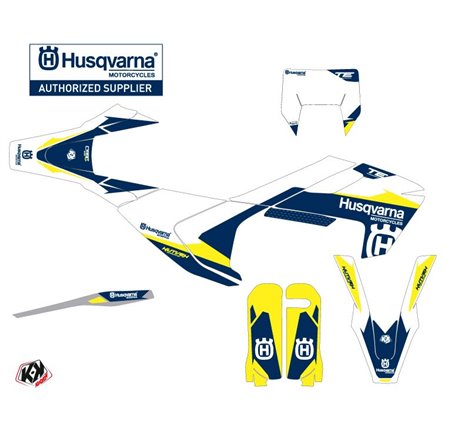 Kit Deco Moto Cross Orbit Husqvarna TC 250 Blanc