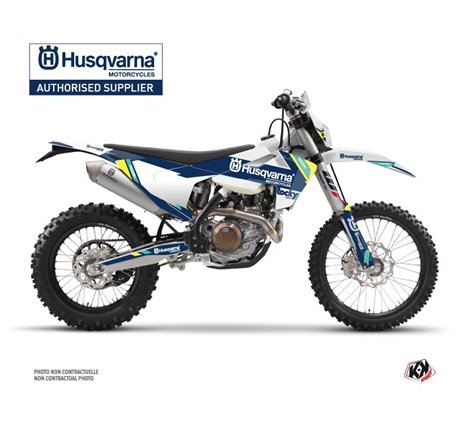 Kit Deco Moto Cross Rocky Husqvarna TC 250 Bleu