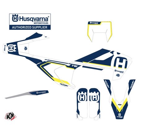 Kit Deco Moto Cross Nova Husqvarna TC 250 Bleu