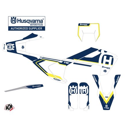 Kit Deco Moto Cross Nova Husqvarna TC 250 Bleu