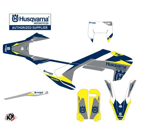 Kit Deco Moto Cross Orbit Husqvarna TC 250 Gris