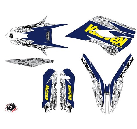 Kit Deco Moto Cross Predator Husqvarna TC 250 Violet Jaune