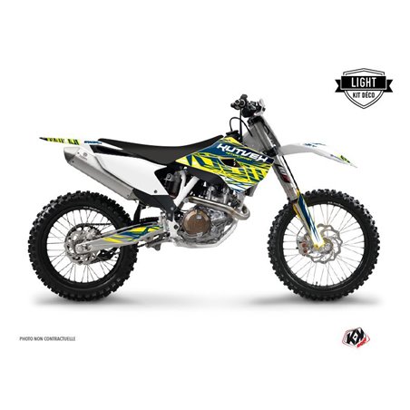 Kit Deco Moto Cross Eraser Husqvarna TC 250 Jaune Bleu