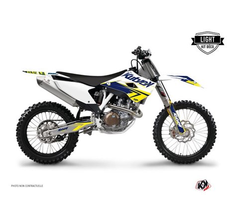 Kit Deco Moto Cross Stage Husqvarna TC 250 Blanc Jaune
