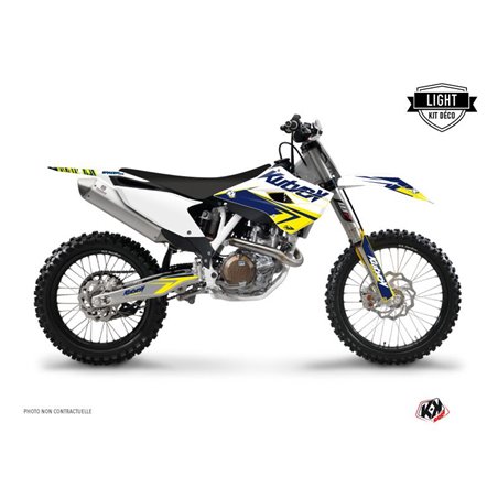 Kit Deco Moto Cross Stage Husqvarna TC 250 Blanc Jaune