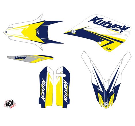 Kit Deco Moto Cross Stage Husqvarna TC 250 Blanc Jaune