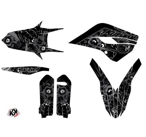 Kit Deco Moto Cross Zombies Dark Husqvarna TC 250 Noir