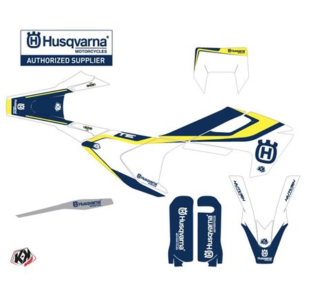 Kit Deco Moto Cross Legend Husqvarna TC 250 Bleu