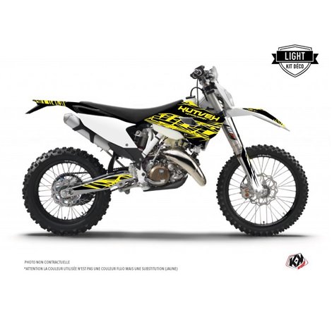 Kit Deco Moto Cross Eraser Fluo Husqvarna 300 TE Jaune