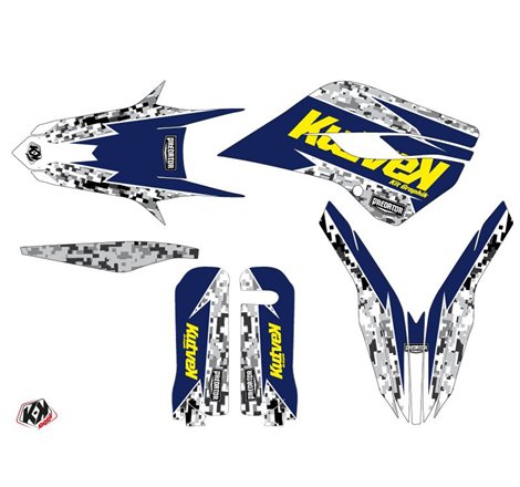 Kit Deco Moto Cross Predator Husqvarna 450 FE Violet Jaune