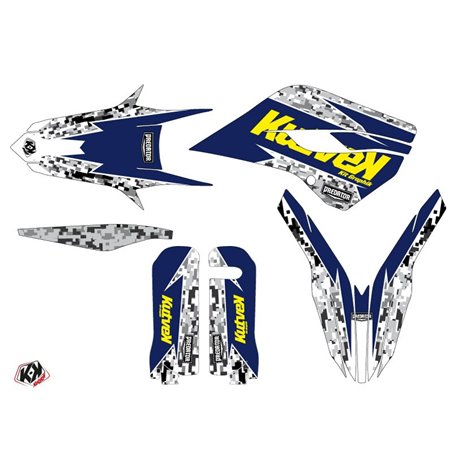 Kit Deco Moto Cross Predator Husqvarna 450 FE Violet Jaune