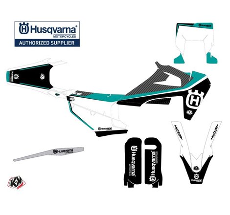 Kit Deco Moto Cross Legend Husqvarna 501 FE Turquoise