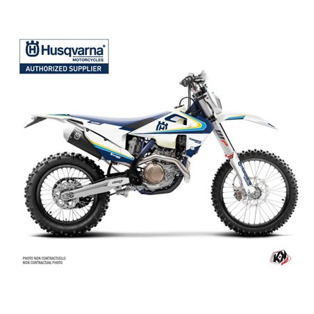 Kit Deco Moto Cross Legacy Husqvarna 501 FE Bleu Jaune
