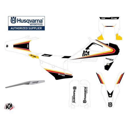 Kit Deco Moto Cross Legacy Husqvarna 501 FE Noir Jaune