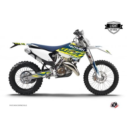 Kit Deco Moto Cross Eraser Husqvarna 501 FE Jaune Bleu
