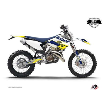 Kit Deco Moto Cross Stage Husqvarna 501 FE Blanc Jaune