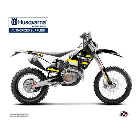 Kit Deco Moto Cross Split Husqvarna 501 FE Noir Jaune