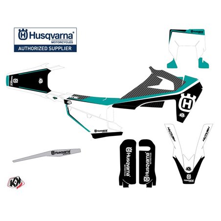 Kit Deco Moto Cross Legend Husqvarna 501 FE Turquoise