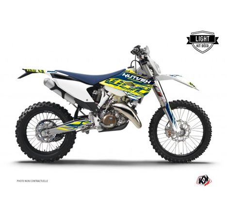Kit Deco Moto Cross Eraser Husqvarna 501 FE Jaune Bleu