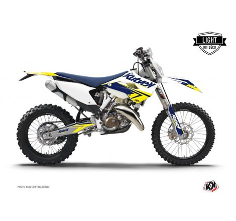 Kit Deco Moto Cross Stage Husqvarna 501 FE Blanc Jaune