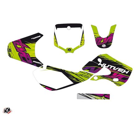 Kit Deco Moto Cross Eraser Kawasaki 65 KX Vert