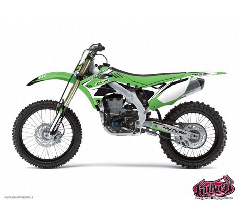 Kit Deco Moto Cross Chrono Kawasaki 65 KX Noir