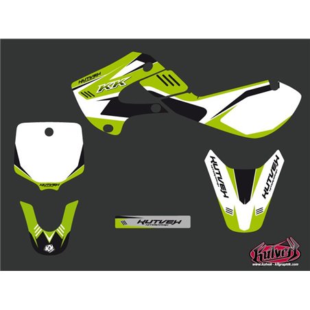 Kit Deco Moto Cross Chrono Kawasaki 65 KX Noir