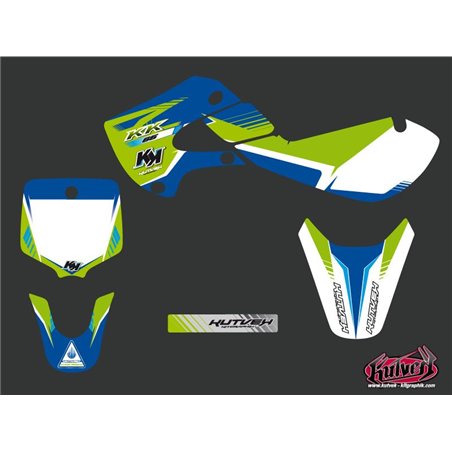 Kit Deco Moto Cross Pulsar Kawasaki 65 KX Bleu