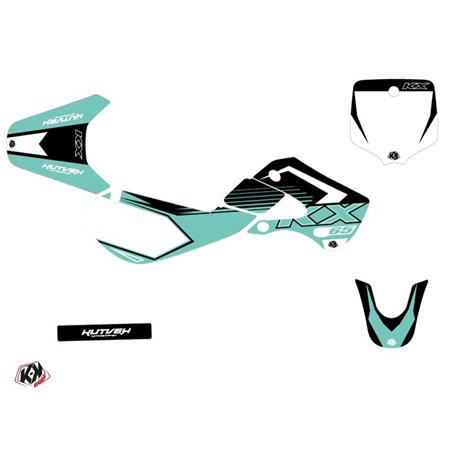 Kit Deco Moto Cross Claw Kawasaki 65 KX Turquoise