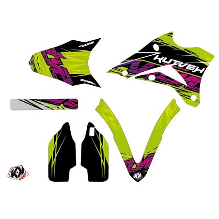 Kit Deco Moto Cross Eraser Kawasaki 85 KX Vert