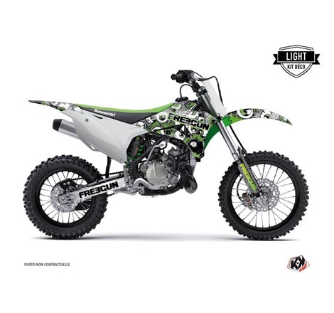 Kit Deco Moto Cross Freegun Eyed Kawasaki 85 KX Vert