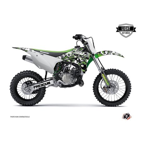 Kit Deco Moto Cross Freegun Eyed Kawasaki 85 KX Vert