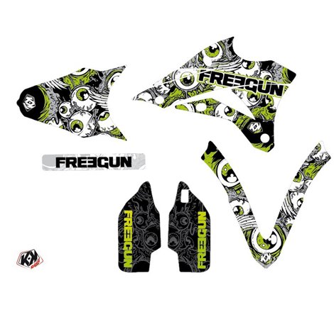 Kit Deco Moto Cross Freegun Eyed Kawasaki 85 KX Vert