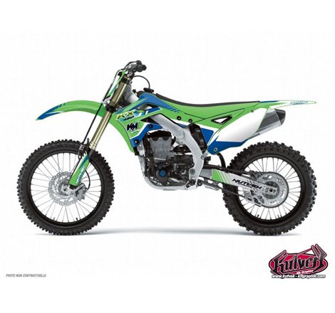 Kit Deco Moto Cross Pulsar Kawasaki 85 KX Bleu