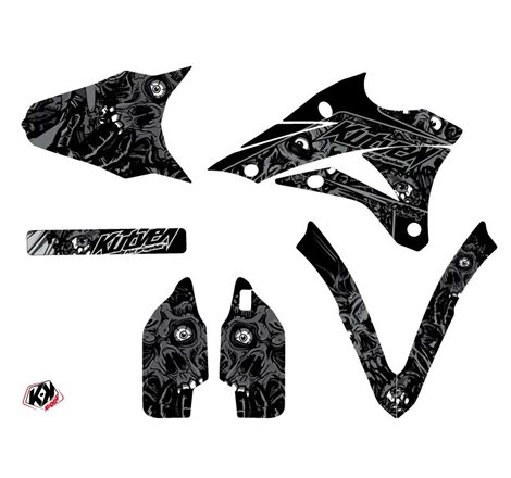 Kit Deco Moto Cross Zombies Dark Kawasaki 85 KX Noir