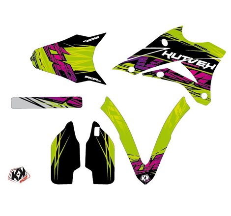 Kit Deco Moto Cross Eraser Kawasaki 85 KX Vert