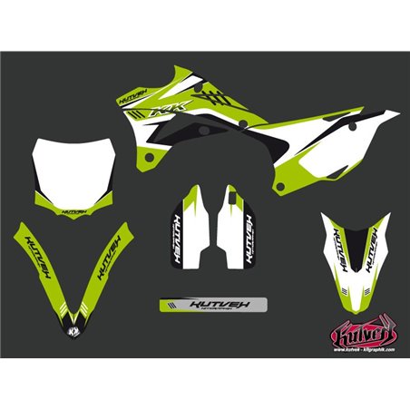 Kit Deco Moto Cross Chrono Kawasaki 85 KX Noir