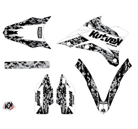 Kit Deco Moto Cross Predator Kawasaki 85 KX Blanc
