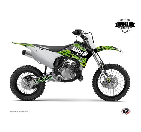 Kit Deco Moto Cross Predator Kawasaki 85 KX Noir Vert