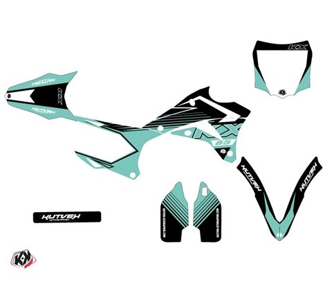 Kit Deco Moto Cross Claw Kawasaki 85 KX Turquoise