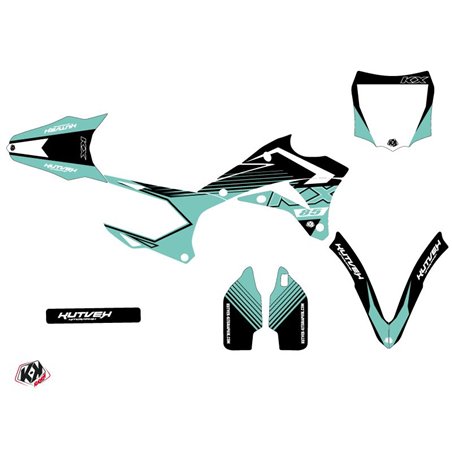 Kit Deco Moto Cross Claw Kawasaki 85 KX Turquoise