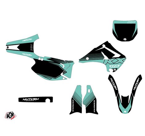 Kit Deco Moto Cross Claw Kawasaki 125 KX Turquoise