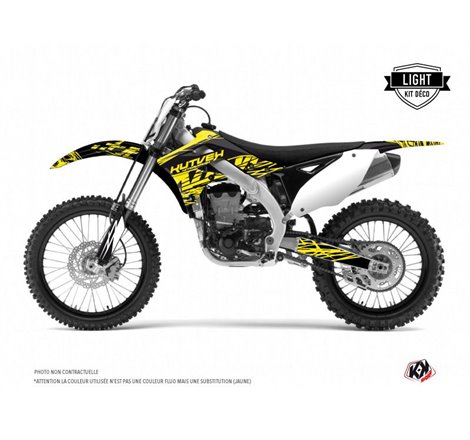 Kit Deco Moto Cross Eraser Fluo Kawasaki 125 KX Jaune