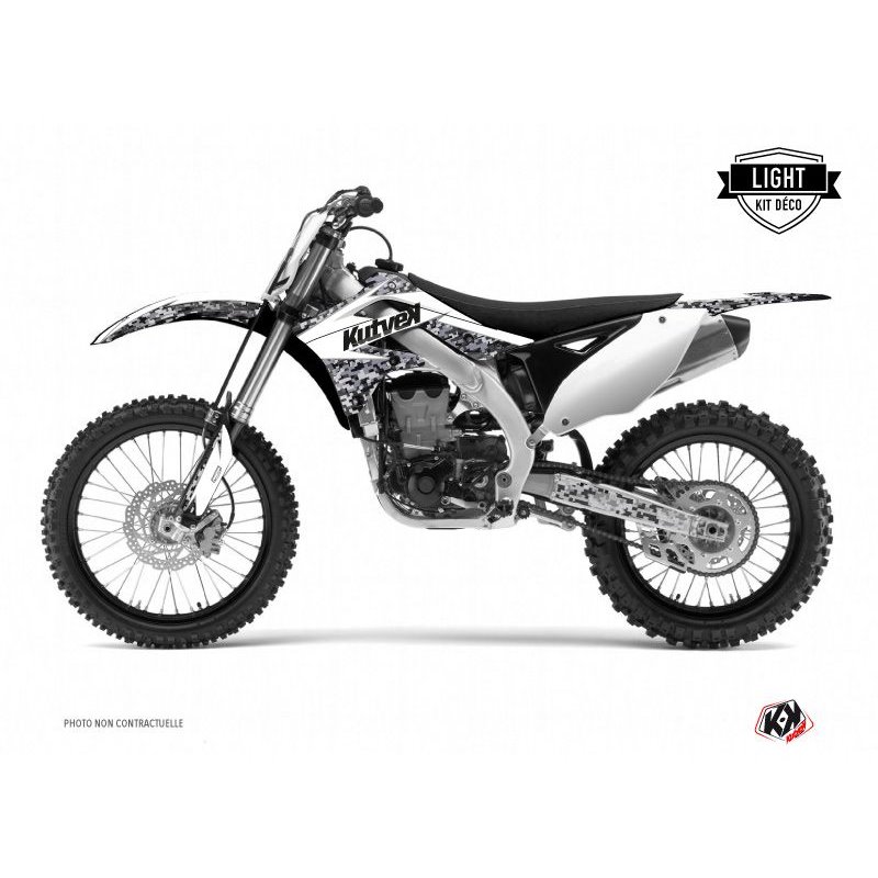Kit Deco Moto Cross Predator Kawasaki 125 KX Blanc