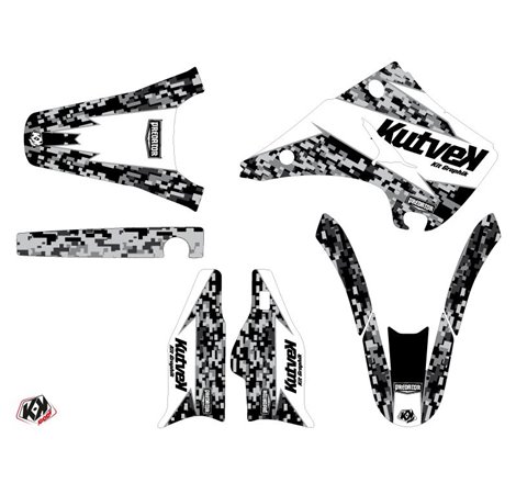 Kit Deco Moto Cross Predator Kawasaki 125 KX Blanc
