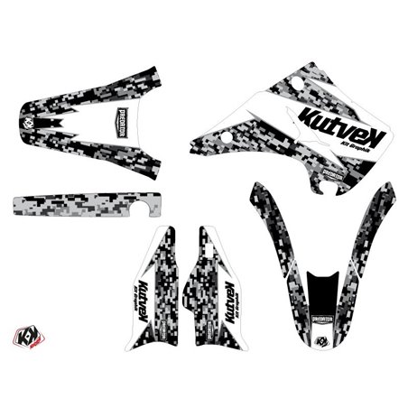 Kit Deco Moto Cross Predator Kawasaki 125 KX Blanc