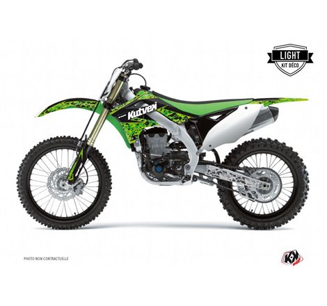Kit Deco Moto Cross Predator Kawasaki 125 KX Noir Vert