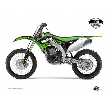 Kit Deco Moto Cross Predator Kawasaki 125 KX Noir Vert