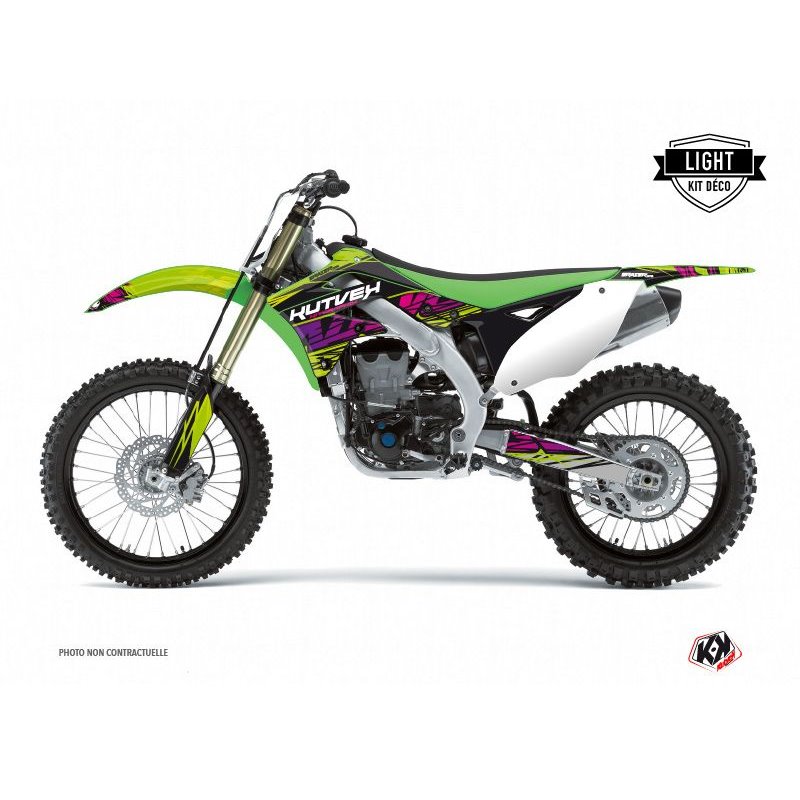 Kit Deco Moto Cross Eraser Kawasaki 125 KX Vert