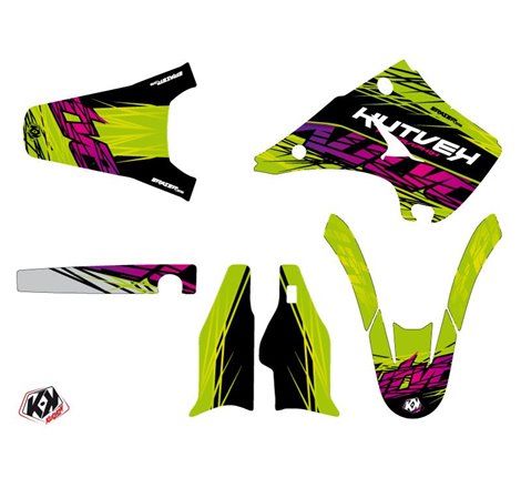 Kit Deco Moto Cross Eraser Kawasaki 125 KX Vert
